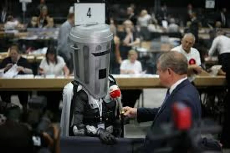 Count Binface joins Clacton Election Candidates after Farage return