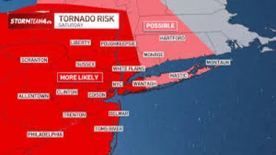 New York City Faces Nyc Tornado Warning Amid Level 3 Severe Risk