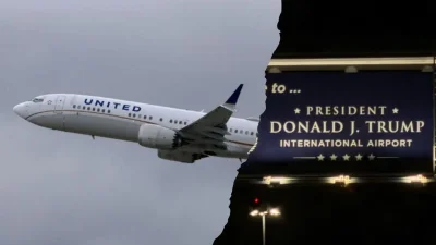 United offers free changes to avoid President Donald J. Trump International Airport