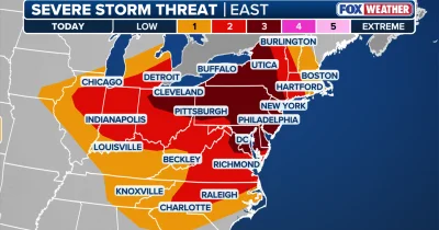 National Weather Service warns of 70 mph gusts in NYC metro — Tornado Warning In Nyc