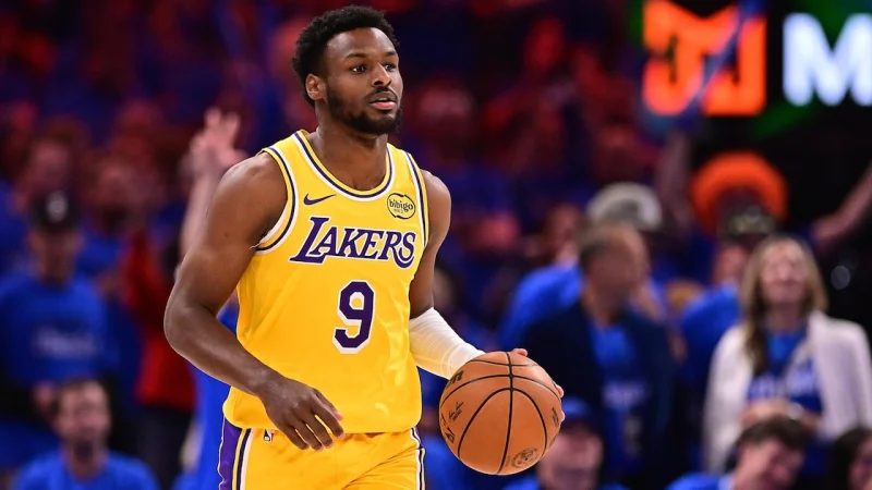 Bronny James enters third pro season with a guaranteed $2.3 million salary in a Los Angeles Lakers Trade Proposal debate