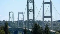 Kameron Watts reports eastbound SR 16 closure at Tacoma Narrows Bridge