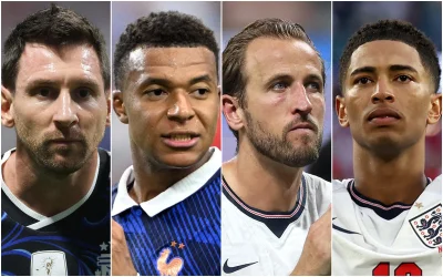 Mbappe and Messi tied on eight goals in the World Cup Golden Boot Race with one game left
