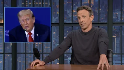 Seth Meyers mocks Donald Trump Age and wet magnets