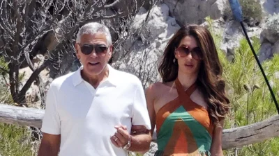 Amal Clooney Turns Capri Vintage Mugler Look Into Online Debate