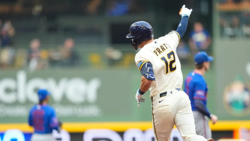 Cooper Pratt's first MLB home run helps Brewers strike early against Freddy Peralta — Mlb Scores Today