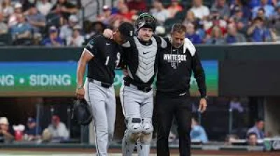 Kyle Teel leaves game with left ankle injury as Texas Rangers opener takes a worrying turn