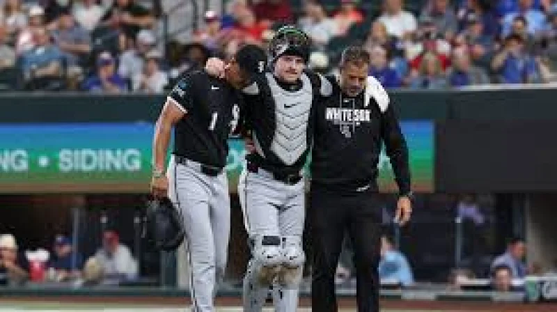 Kyle Teel leaves game with left ankle injury as Texas Rangers opener takes a worrying turn