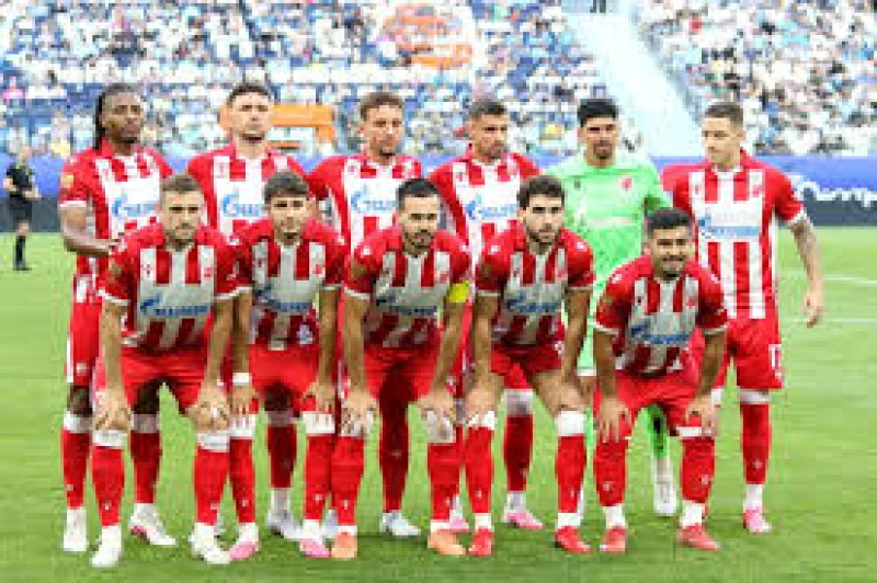 Rohan Ferguson denies Bruno Duarte as Larne Fc host Red Star Belgrade