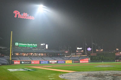 Dodgers-Phillies game delayed from 6:40 p.m. ET by rain — Phillies Vs Dodgers now hangs on the weather