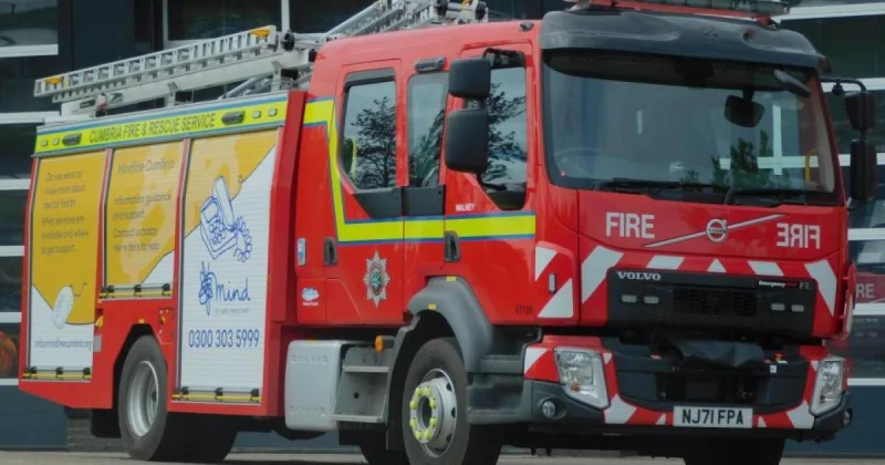 Cumbria Police and Fire Service attend Armathwaite Castle fire on July 22