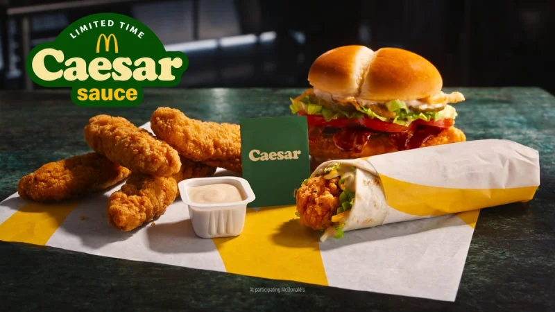Joe Erlinger says Mcdonald's Menu has 4 Caesar items