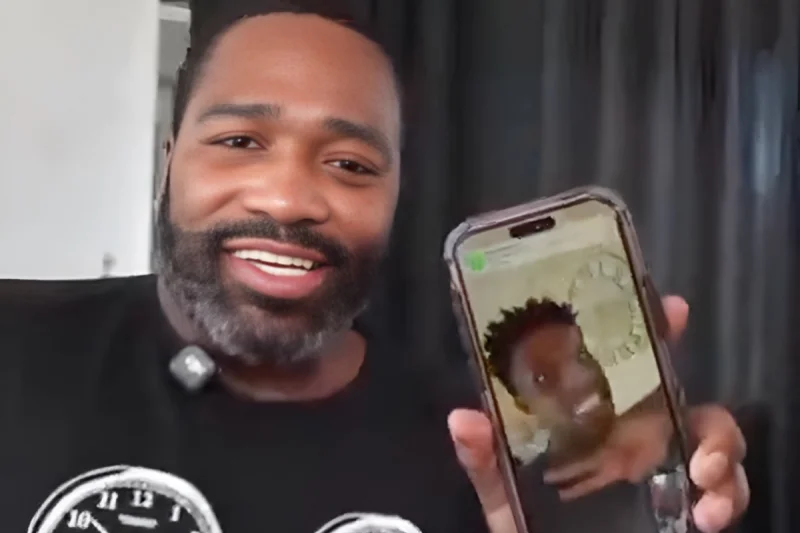 Quando Rondo appears on Adrien Broner's FaceTime after prison release