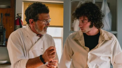 Antonio Banderas connects Dominic Sessa to Tony’s $0 biopic setup