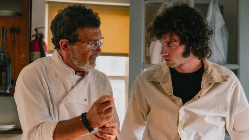 Antonio Banderas connects Dominic Sessa to Tony’s $0 biopic setup