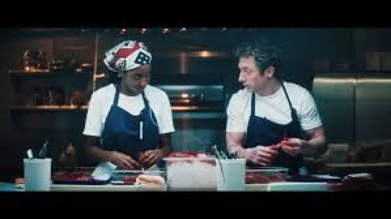 Ayo Edebiri and Ebon Moss-Bachrach cook borscht in Ayo The Bear video