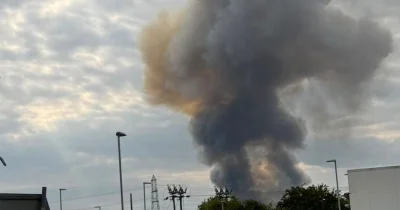 Essex Explosion smoke seen as far as Chelmsford and Maldon