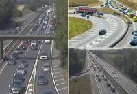Kent Police leads M2 Traffic closure after six-vehicle crash