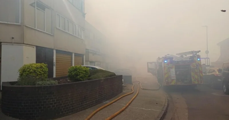 Mitcham Fire forces avoidance of Belgrave Walk on July 25