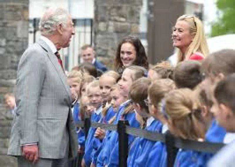 Princess Anne visits Castle Archdale as Ballyreagh Silver Band performs