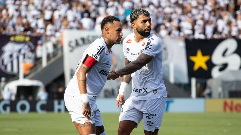 Neymar and Gabigol Start Together Again as Santos Fc Face Chapecoense