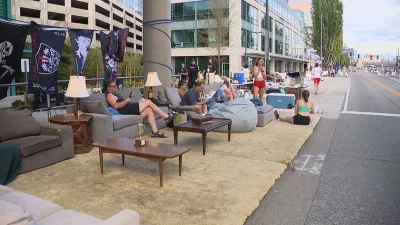 Brian and Cecelia Phillips draw crowds at Bite Of Seattle