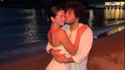 Selena Gomez White Lace Dress Sets Beach Night With Benny Blanco