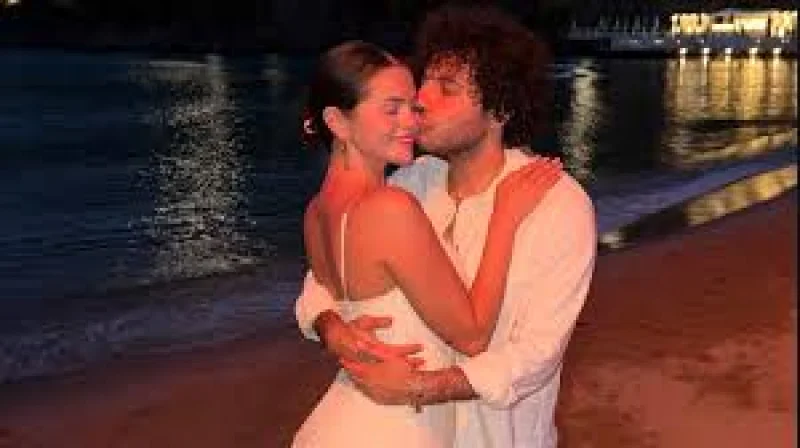 Selena Gomez White Lace Dress Sets Beach Night With Benny Blanco