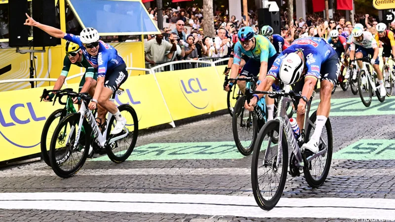 Van Der Poel wins final Tour stage in Paris after daring Montmartre move