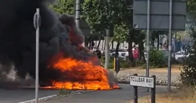 Vehicle Fire on M8 Near Edinburgh Causes Huge Queues