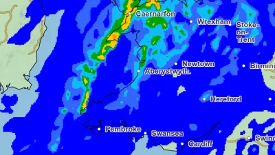 Met Office Wales Weekend Rain brings 4pm Sunday downpours