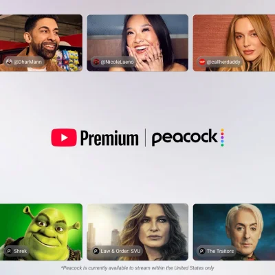 YouTube and NBCUniversal expand Peacock Youtube Premium Deal for U.S. subscribers