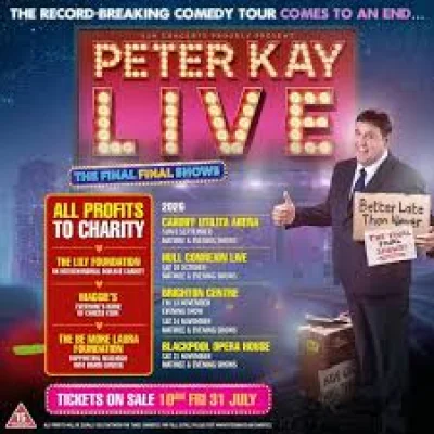 Peter Kay Tour Leeds Show Sells Charity Tickets for 12 Charities