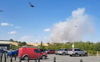 Essex County Fire & Rescue Service tackles 40-acre Chelmsford Fire
