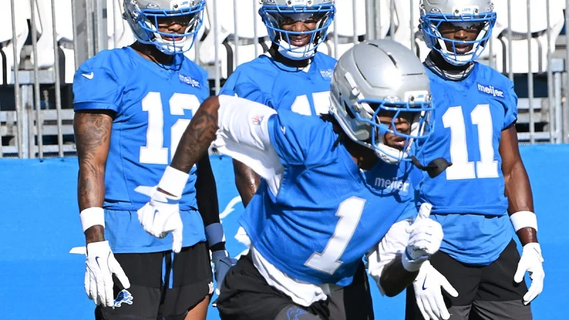 Jameson Williams' Day 1 camp catches highlight Detroit Lions Schedule outlook