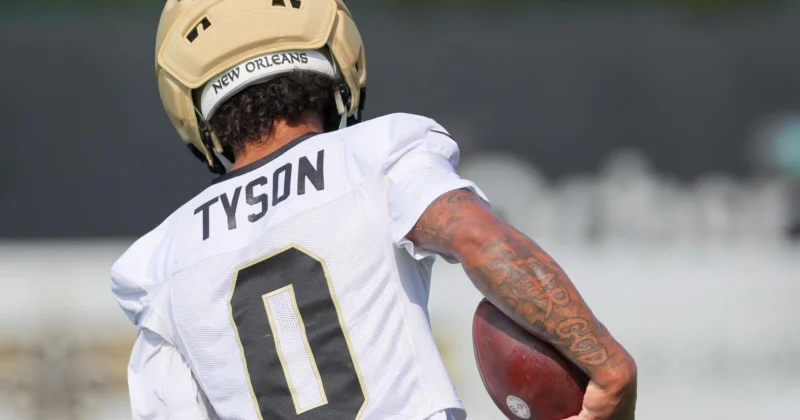 Chris Olave sidelines himself from first-day camp drills as Saints work on extension