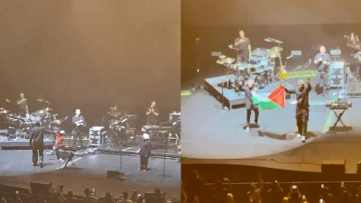 Singapore authorities investigate Massive Attack after flag display