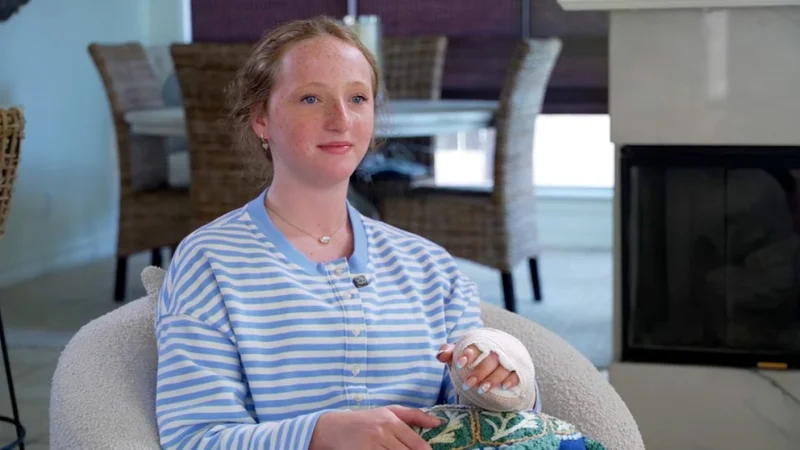 Claire MacDonel Says Barracuda Bit Hand, Triggers Surgery