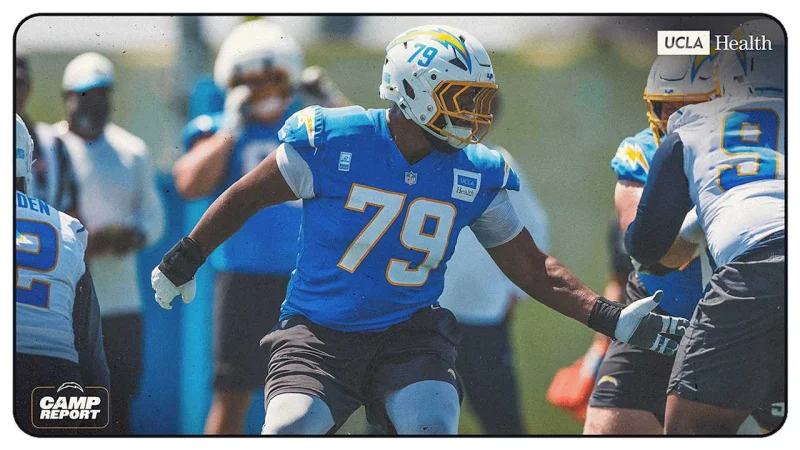 Rashawn Slater and Joe Alt set at tackle as Chargers look for stability inside