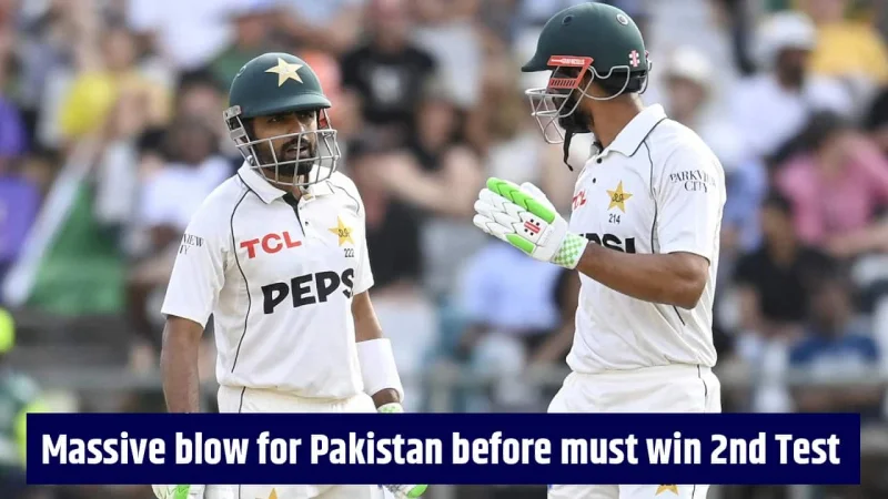 Shan Masood ruled out of the second Test — and Pakistan's Ubaid Shah selection decision suddenly matters