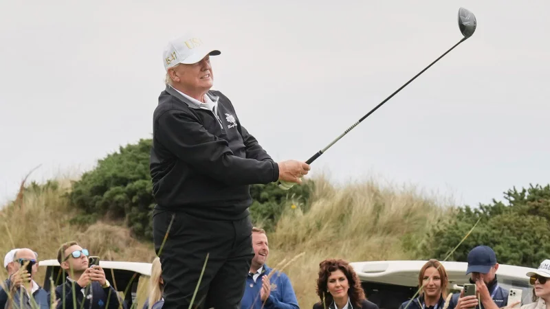 Donald Trump claims two-under 70 and two club titles at Bedminster in Trump Bedminster Club Championship