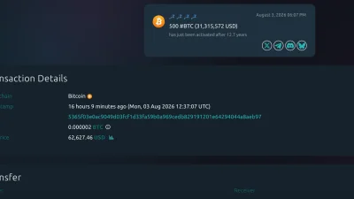 ZachXBT Spots 500 BTC Move in Dormant Bitcoin Wallets Moving Funds