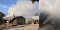 Will Dorrell says Hoo Zoo fire left two owners hospitalized — Fire At Ho Ho Zoo