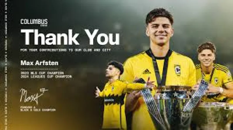 Max Arfsten transferred to Middlesbrough FC as Columbus Crew collect future upside