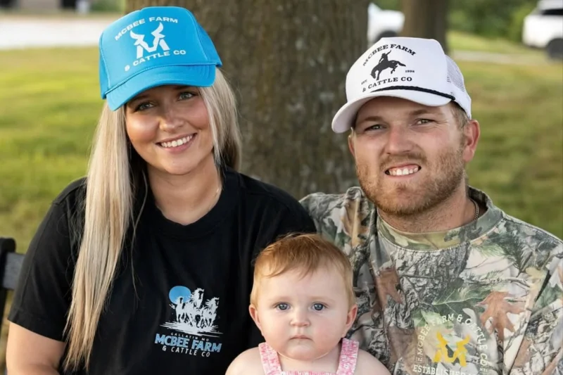 Kacie Adkison welcomes Tate Colette McBee in Cole Mcbee Kacie Adkison Family
