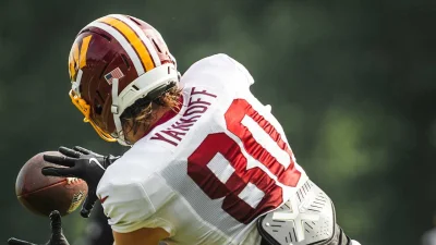 Jayden Daniels hit Terry Mclaurin for a touchdown as Washington keeps stacking good practice days