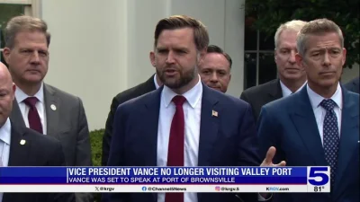 JD Vance Cancels Port of Brownsville Visit, United States Secretary Of Energy Mentioned