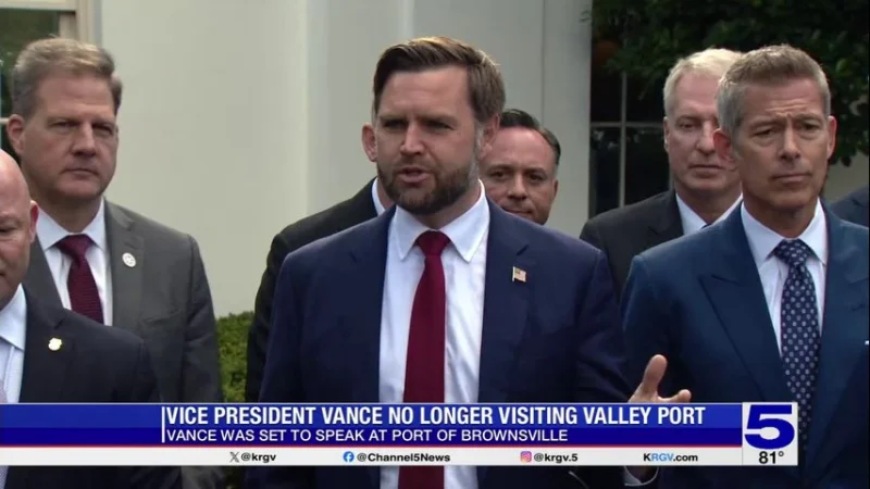 JD Vance Cancels Port of Brownsville Visit, United States Secretary Of Energy Mentioned