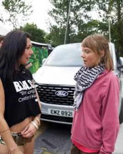 Greta Thunberg and Kneecap lead sold-out Uppa Falls concert in west Belfast
