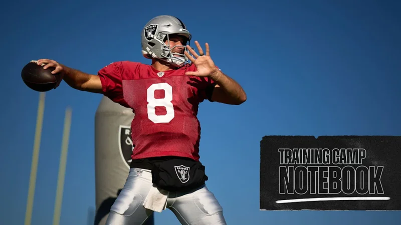 Kirk Cousins' two deep TD passes highlight a competitive Raiders camp